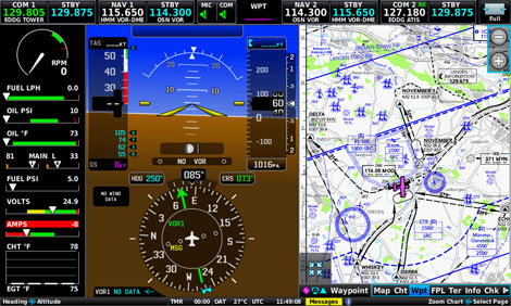 Garmin G3X Touch mit digitaler ICAO-Karte!